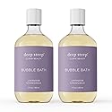 Deep Steep Bubble Bath, Lavender Chamomile 17 oz (Pack of 2) - Hypoallergenic, Clinically Tested Soothing Soak with Shea Butter & Argan Oil Beauty & Personal Care Deep Steep