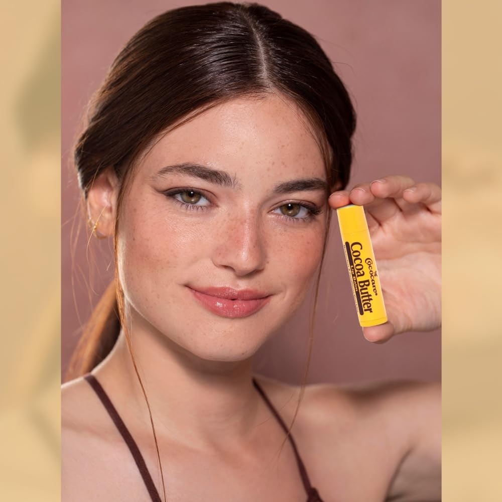 Cococare Cocoa Butter Lip Balm - The Little Yellow Stick Enriched with Natural Cocoa Butter - Conditions & Protects Lips with Hydrating Formula Beauty & Personal Care COCOCARE