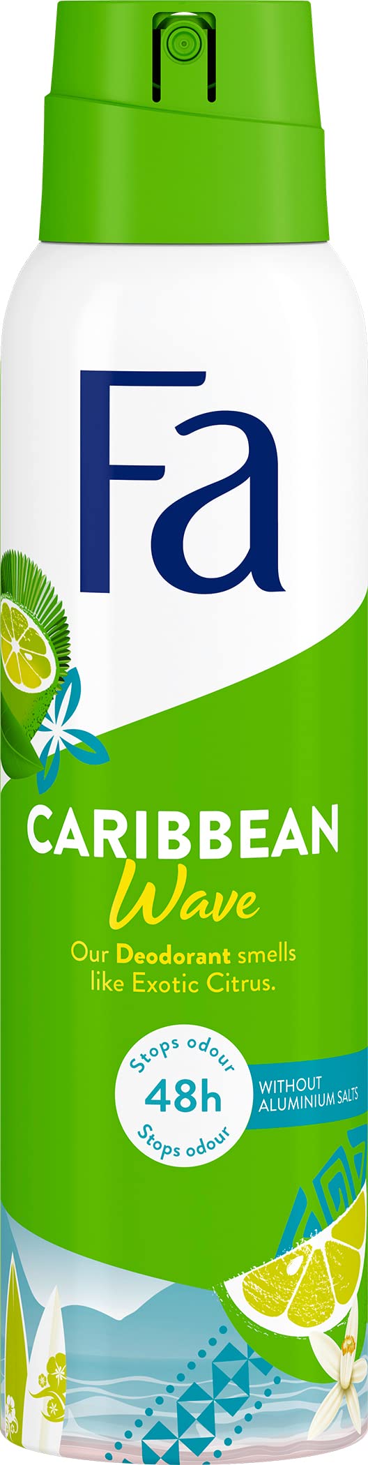 Fa Deodorant 5 Ounce Spray Caribbean Lemon (Green) (150ml) Beauty and Personal Care Fa