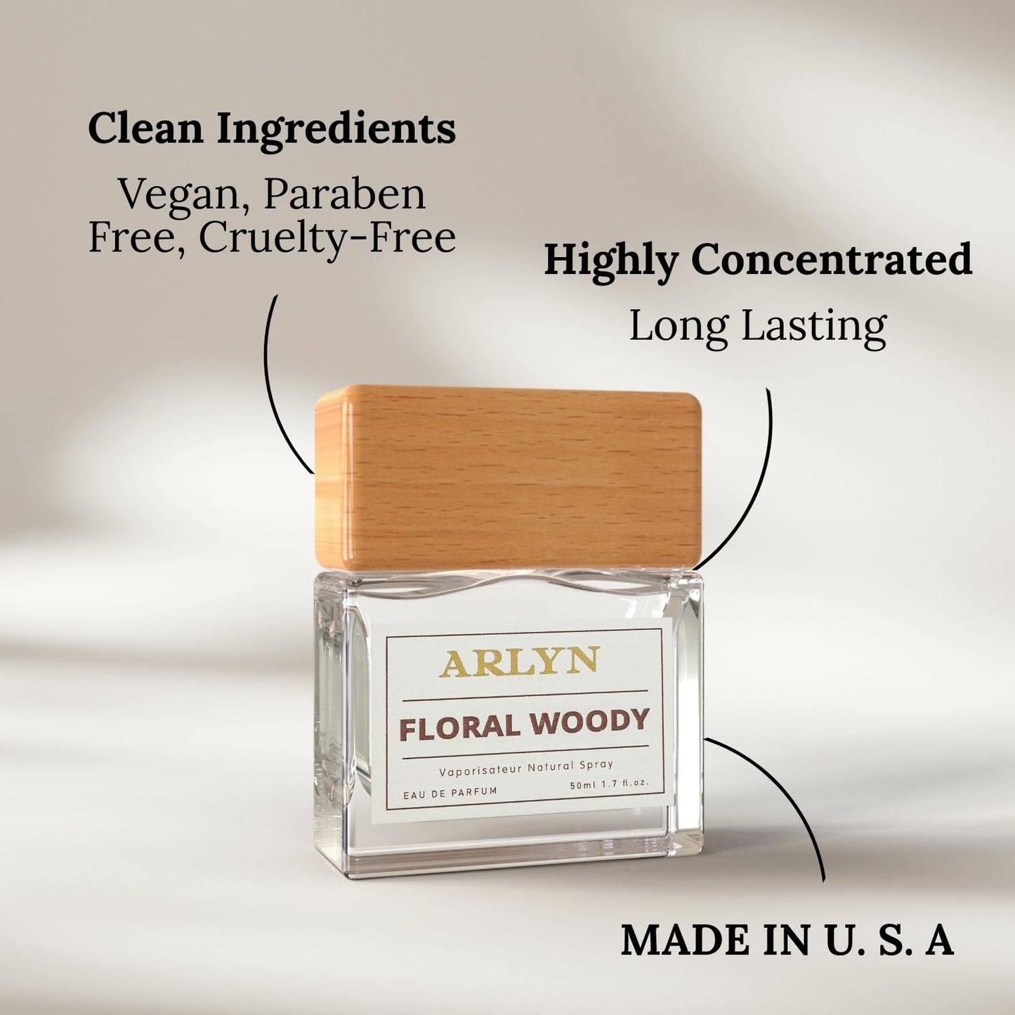 ARLYN Floral Woody Eau De Parfum Inspired by B.yr.e.do Bib.liot.heque, Long-Lasting Perfume for Men and Women, Vegan & Eco-Conscious with Clean Beauty & Personal Care ARLYN BY BELLEVUE PARFUMS