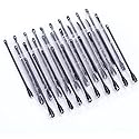 100Pcs Disposable Plastic Blackhead Remover Pimple Popper Tool Professional Double Headed Blackhead Extractor Removal Stick Cotton Swab Beauty Tool Beauty & Personal Care luzen