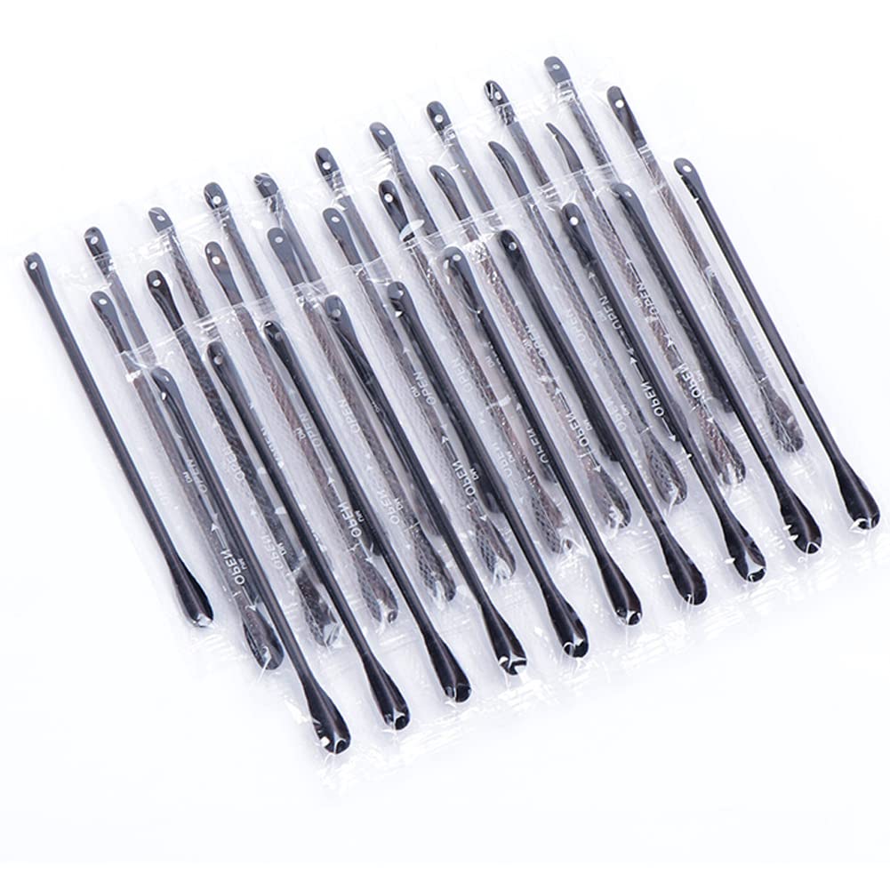 100Pcs Disposable Plastic Blackhead Remover Pimple Popper Tool Professional Double Headed Blackhead Extractor Removal Stick Cotton Swab Beauty Tool Beauty & Personal Care luzen