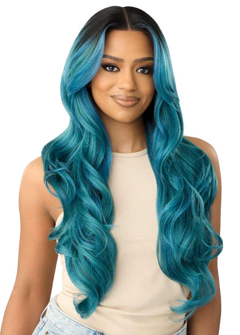Outre Lace Front Wig - Perfect Hair Line - Swoop Series Y-Part 206 (CR AMBER SWIRL)