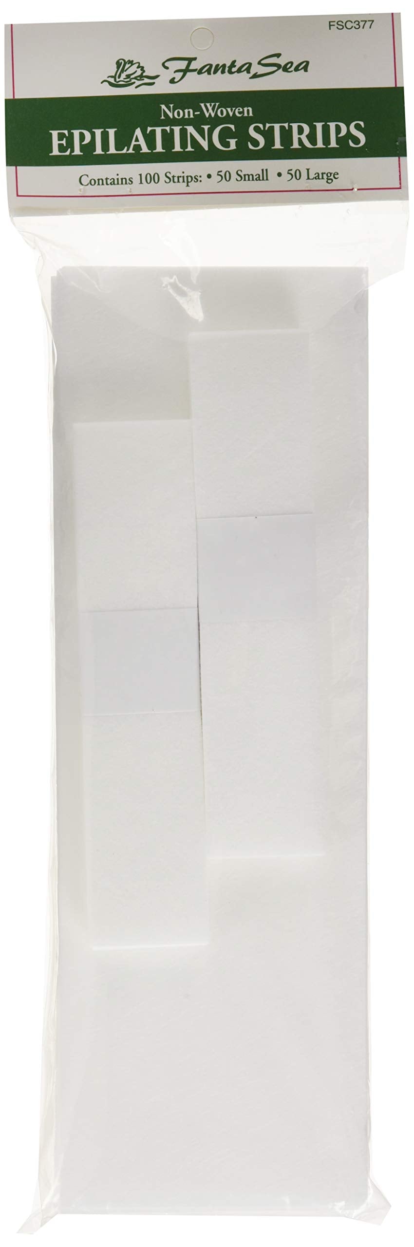 FantaSea Non Woven Facial and Body Wax 100 Strips, 50 small 50 large Beauty & Personal Care Fantasea