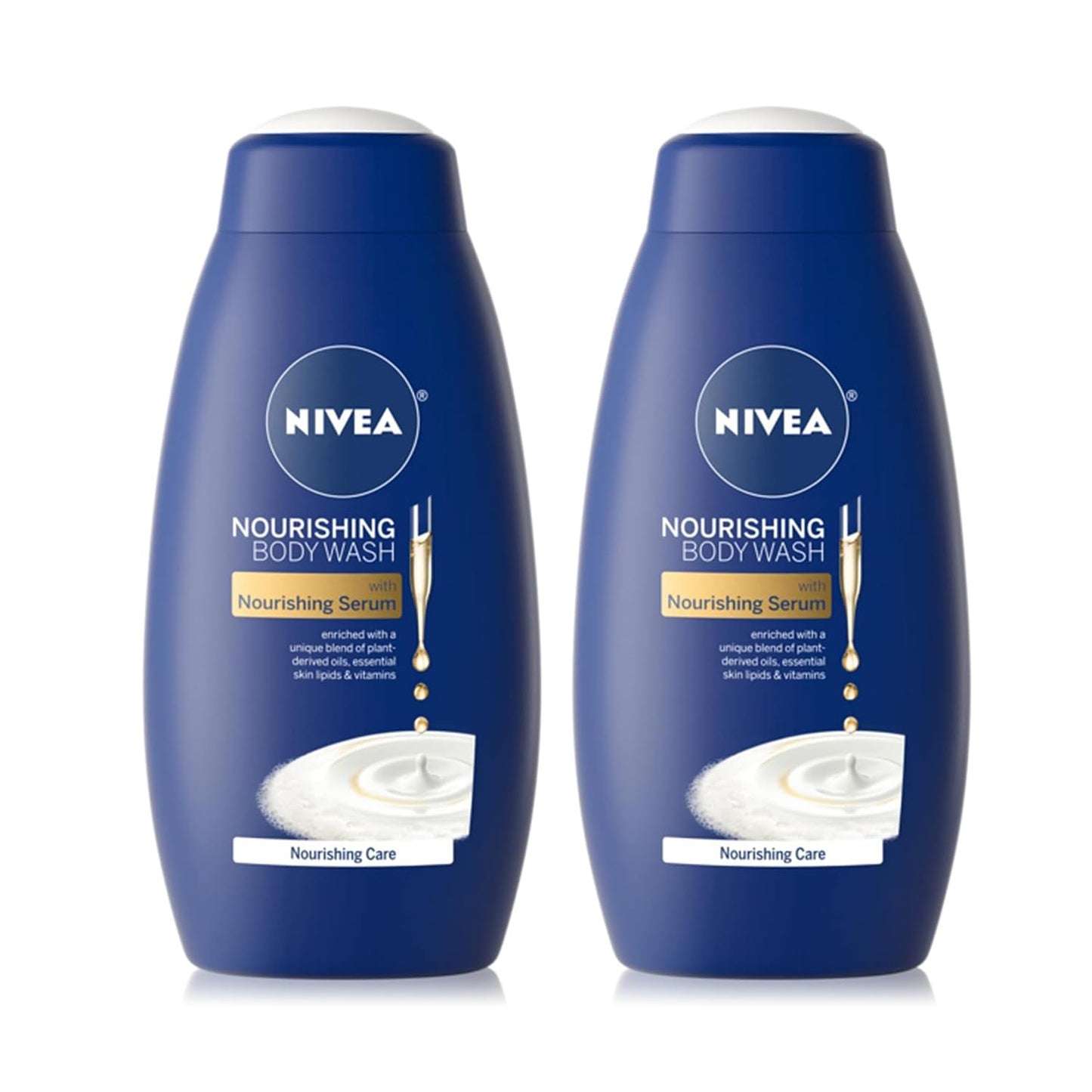 NIVEA Nourishing Care Body Wash with Nourishing Serum, Enriched with a Unique Blend of Plant-Derived Oils, Essential Skin Lipids & Vitamins, 20 Fl Oz Beauty & Personal Care NIVEA