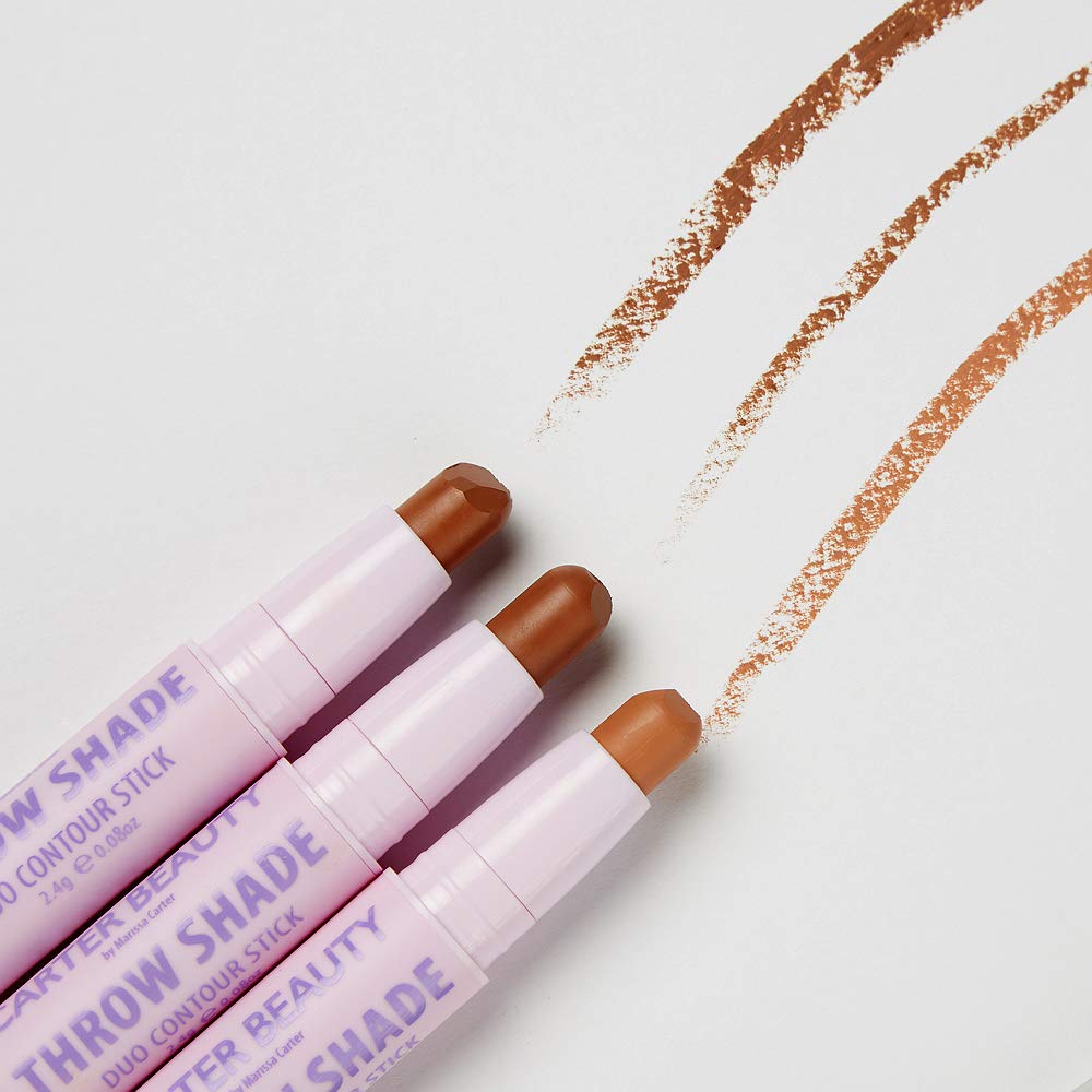 Carter Beauty By Marissa Carter Throw Shade Duo Contour Stick- Adds Definition To The Face - Conceals And Corrects The Complexion - Easily Blendable Beauty & Personal Care Carter Beauty