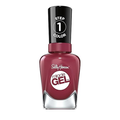 Sally Hansen Miracle Gel Salon Quality Nail Polish | Gel-Like Formula, Two-Step System, No UV Light Needed, Long Lasting | Opaque, Glossy | 496 Beet Beauty & Personal Care Sally Hansen