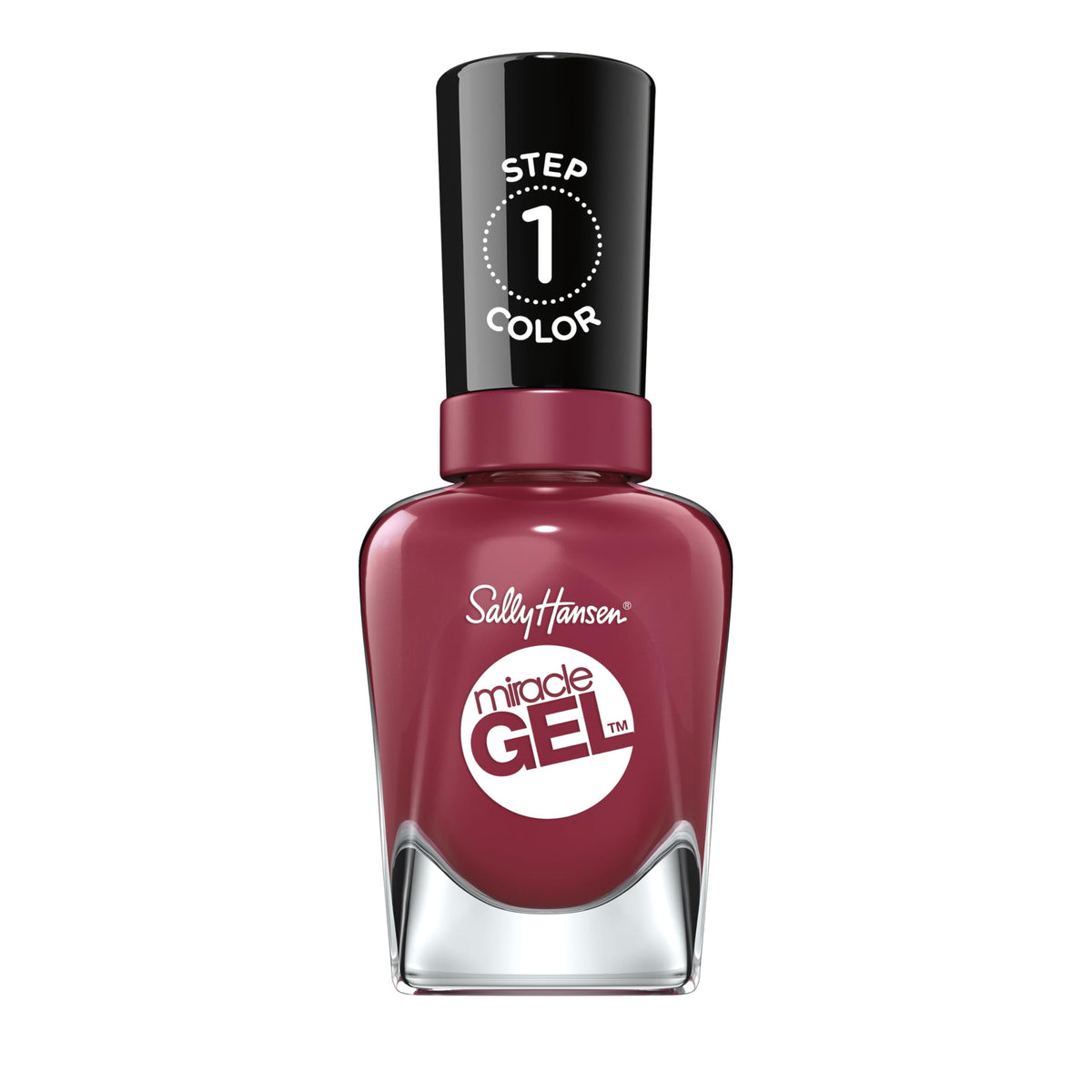 Sally Hansen Miracle Gel Salon Quality Nail Polish | Gel-Like Formula, Two-Step System, No UV Light Needed, Long Lasting | Opaque, Glossy | 496 Beet Beauty & Personal Care Sally Hansen