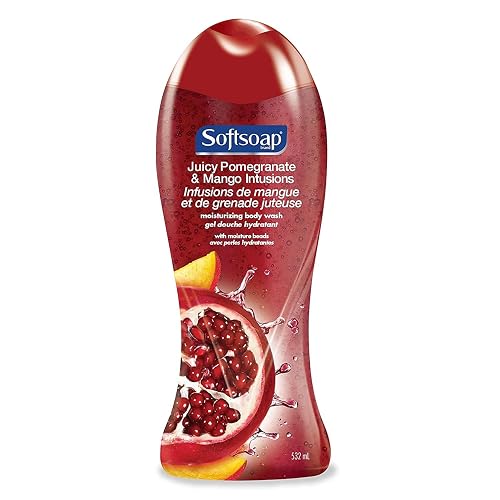 Softsoap Moisturizing Body Wash, Pomegranate and Mango Infusions 18 oz (Pack of 4) Beauty & Personal Care Softsoap