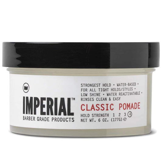 Imperial Barber Grade Products | Classic Pomade, 6 oz | Strong Hold | Low Shine | Water-Based | Easy to Wash Out | For Tight Holds and Styles Beauty & Personal Care Imperial Barber Grade Products
