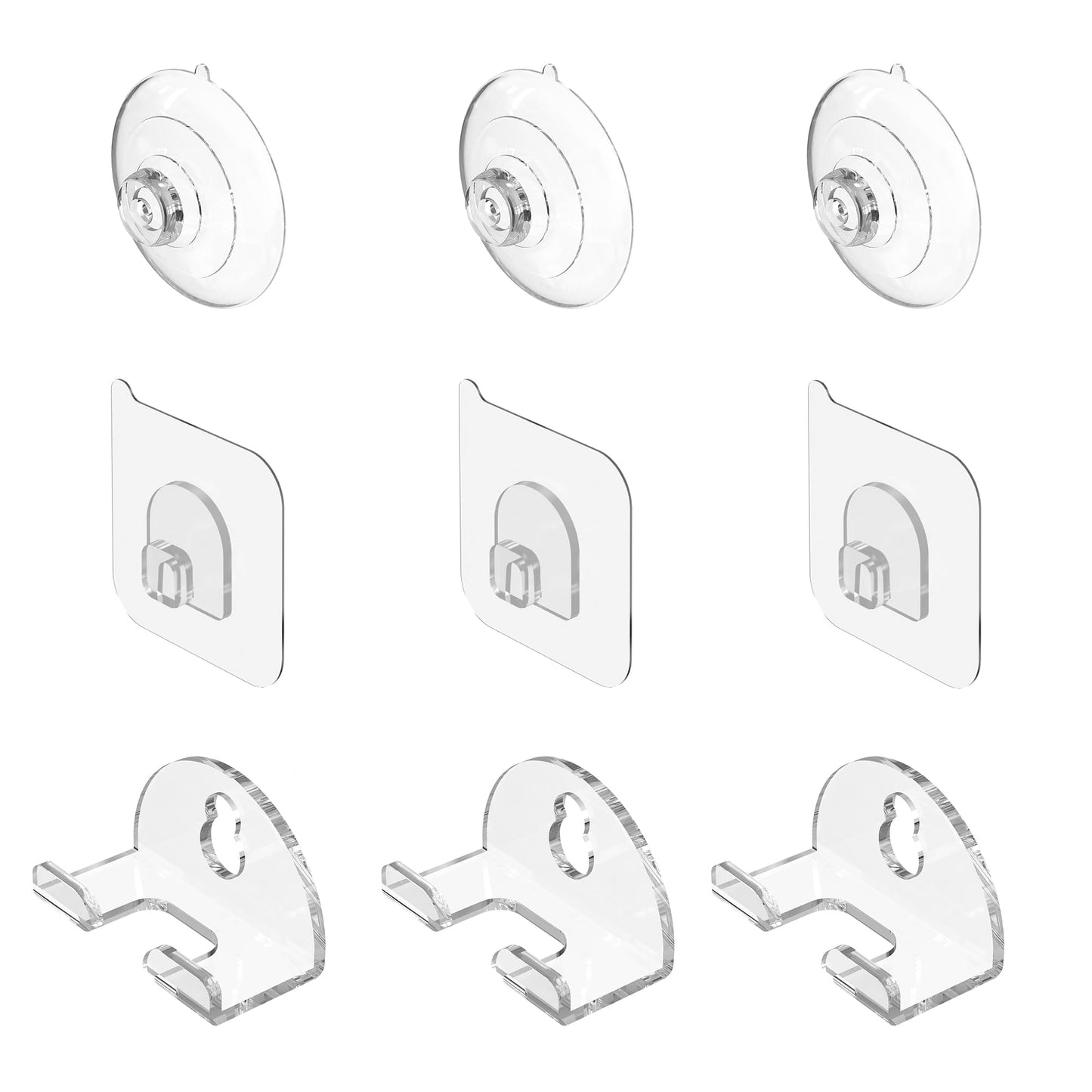 Linkidea 3 Pack Bathroom Razor Holder, Suction Cup & Adhesive Wall Mount Shaver Organizer, Compatible with Fusion 5, ProGlide Shield, Vector 3, Sensor Beauty and Personal Care Linkidea