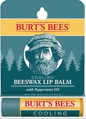 Burts Bees Mens Cooling Lip Balm Blister Lip Balm Men 0.15 oz Beauty & Personal Care Burt's Bees