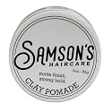 SAMSON'S HAIRCARE Lightweight, Medium Hold, No-Shine, Water-Based Clay Pomade - Nourishes and Holds Hair, 3 oz. Beauty & Personal Care SAMSON'S HAIRCARE