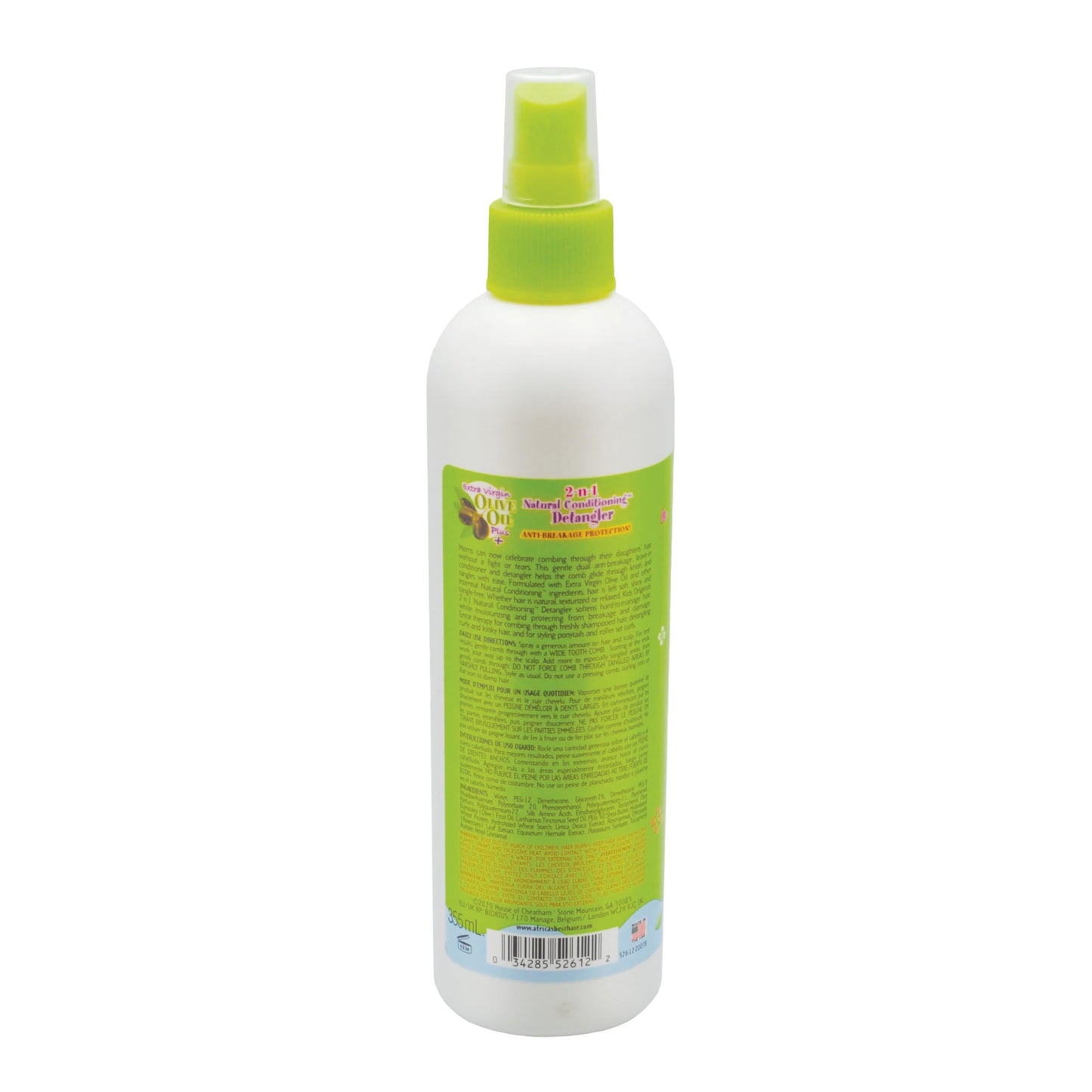 Originals by Africa's Best Kids 2-n-1 Natural Conditioning Detangler, 12oz Bottle, Formulated with Extra Virgin Olive Oil, For Natural, Texturized, or Beauty & Personal Care Originals by Africa's Best