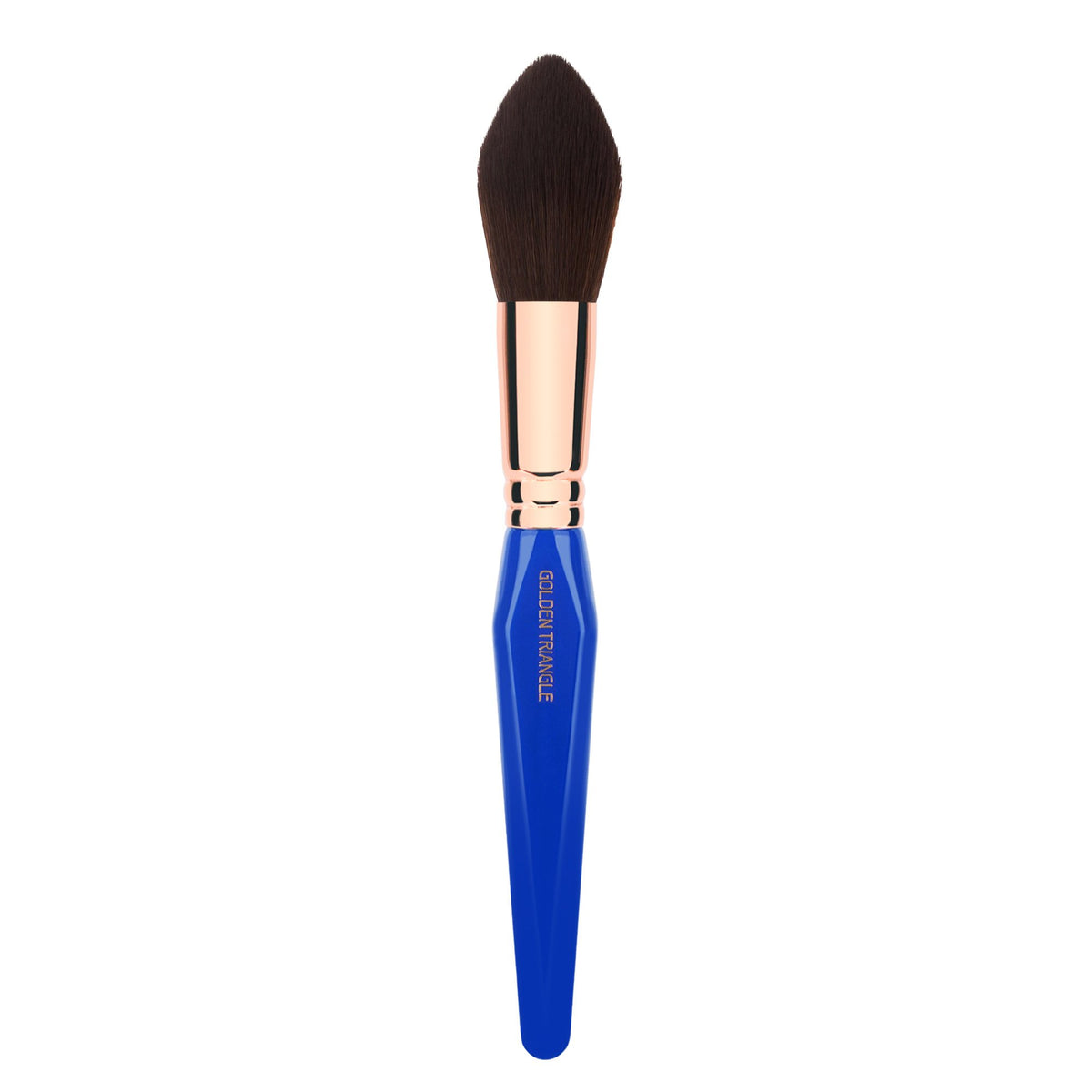 Bdellium Tools Professional Makeup Brush - Golden Triangle 974 Tapered Powder - With All Vegan and Soft Synthetic Fibers, For Sculpt & Shape (Blue