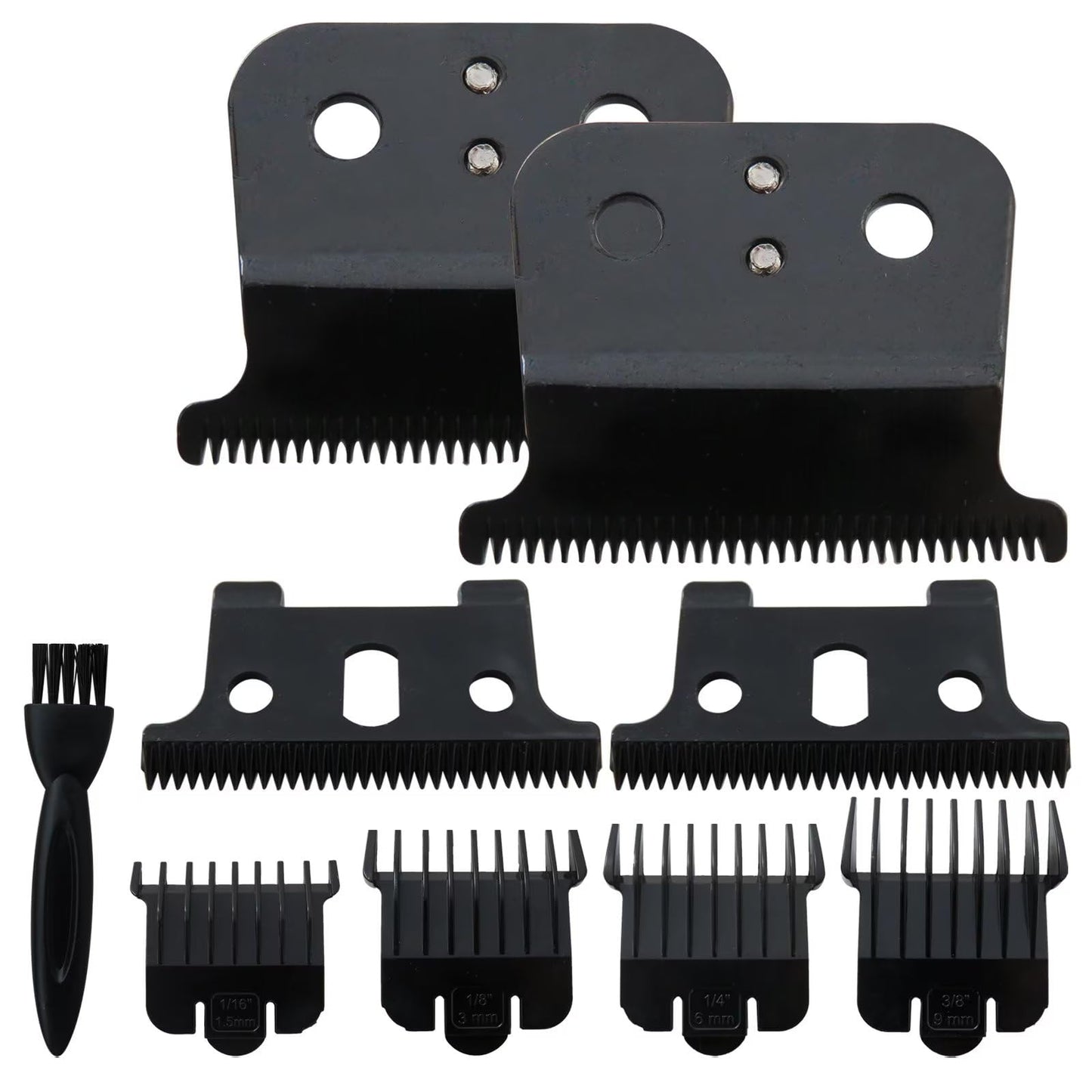 2-Pack Black Hair Clipper Blades for Andis T-Outline-r G GO GTO GTX Headliner, Model #04710/04521 Beauty and Personal Care USonline911