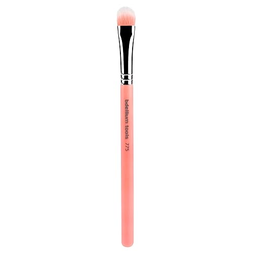Bdellium Tools Professional Makeup Brush - Pink Bambu Series 775 Duet Fiber Shader - With Soft Synthetic Fibers, For Shading Eyeshadow (Pink, 1pc) Beauty & Personal Care BDELLIUM TOOLS