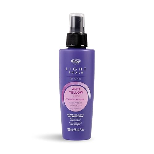 Lisap Hair Spray, Light Scale Hair Care Anti Yellow Spray & Heat Protectant Purple Toner for Blondes, Toning Blonde, White, Silver Hair & Highlights Beauty & Personal Care Lisap