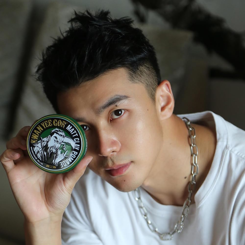 KWAN YEE GOR Matte Hair Clay Pomade for Men - 24H Strong Hold & Water-Based | German Formula | No White Residue, Easy Wash | Beeswax & Kaolin Clay | Beauty & Personal Care KWAN YEE GOR