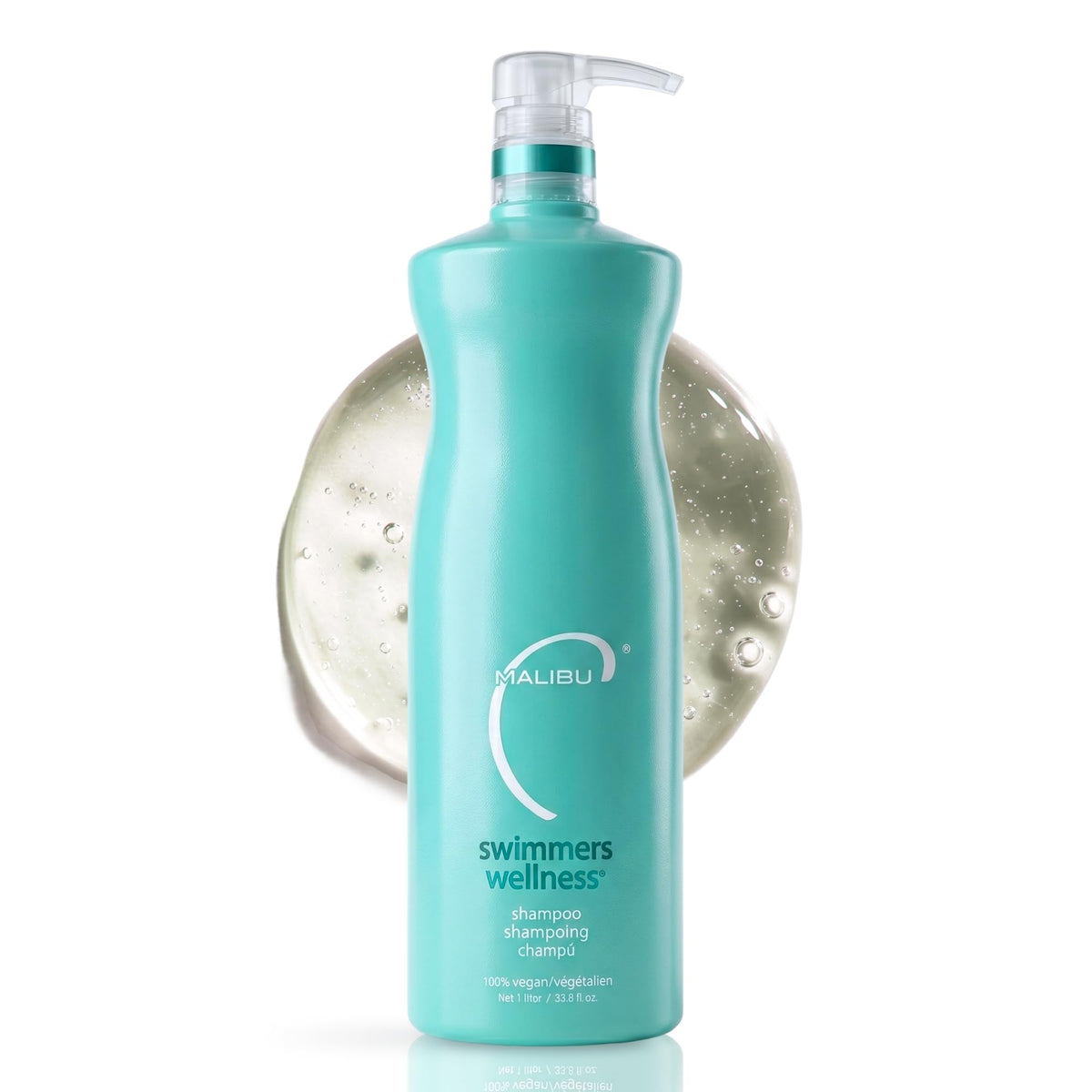 Malibu C Swimmers Wellness Clarifying Shampoo for Chlorine & Hair Build Up - Adults & Kids Swim Shampoo to Help Protect Against Pool Element Damage,