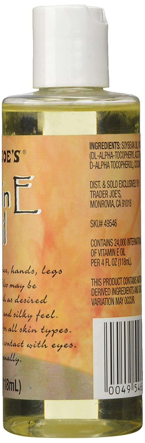 Pack of 2 Trader Joe's Vitamin Oil E 4oz each Beauty & Personal Care Trader Joe's
