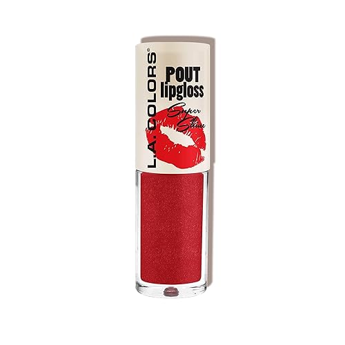 L.A. COLORS Pout Shiny Lipgloss, Hot Lips CLG646 Beauty & Personal Care L.A. COLORS