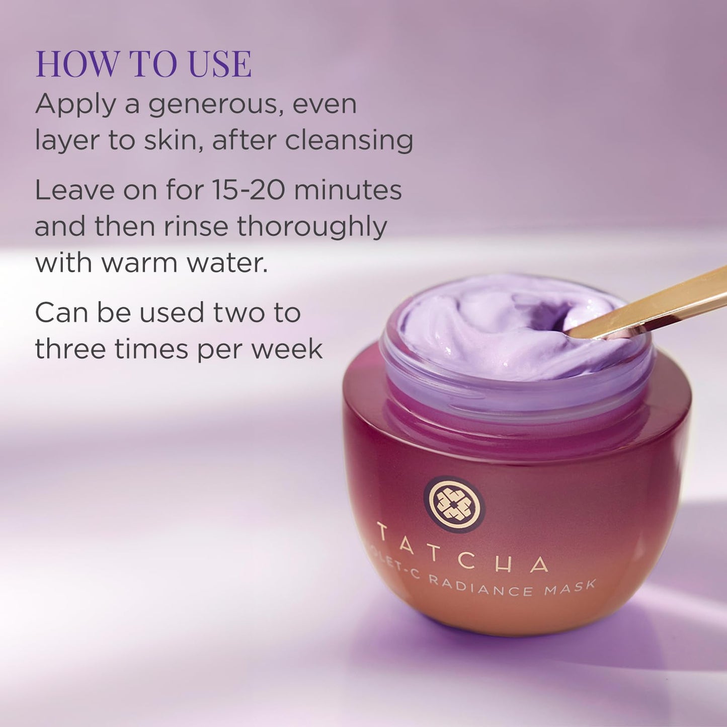 TATCHA The Violet-C Radiance Mask: Creamy Firming Mask with Vitamin C for Soft, Glowing Skin (50 ml / 1.7 oz) Beauty & Personal Care TATCHA