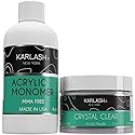 Karlash Professional Polymer Kit Acrylic Powder Crystal Clear 2 oz and Acrylic Liquid Monomer 4 oz for Doing Acrylic Nails, MMA free, Ultra Shine Beauty & Personal Care Karlash