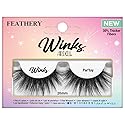 Ardell Winks Par'tay Lashes, Full Volume, 20mm Ultra-Long False Eyelashes, Feathered and Fluttery, Black Band, 1 Pair Beauty & Personal Care Ardell