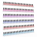 Sezanrpt 24 Inches Acrylic Nail Polish Rack for Wall, Clear Nail Polish Organizer Wall Mounted for 150 Bottles, 6 Pack Beauty & Personal Care Sezanrpt