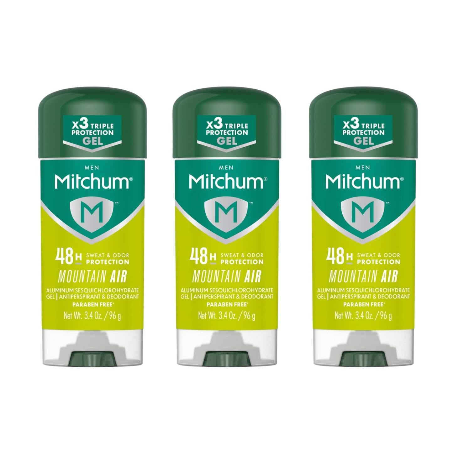 Mitchum Men Mountain Air Antiperspirant Deodorant. 48-Hour Sweat and Odor Protection, 3.4oz - Pack of 3 Beauty and Personal Care Mitchum