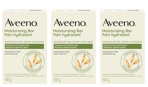 Aveeno Bar Dry Size 3.5 Ounce Aveeno Moisturizing Bar For Dry Skin (Pack of 3) Beauty & Personal Care Aveeno
