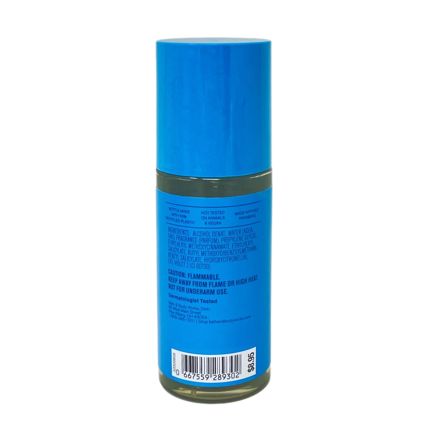 Bath & Body Works Oceanside Splash - 4 Travel Size Fine Fragrance Mists (2.5 fl oz / 75 mL Each) with a Himalayan Salts Springs Sample Soap Beauty & Personal Care Bath & Body Works