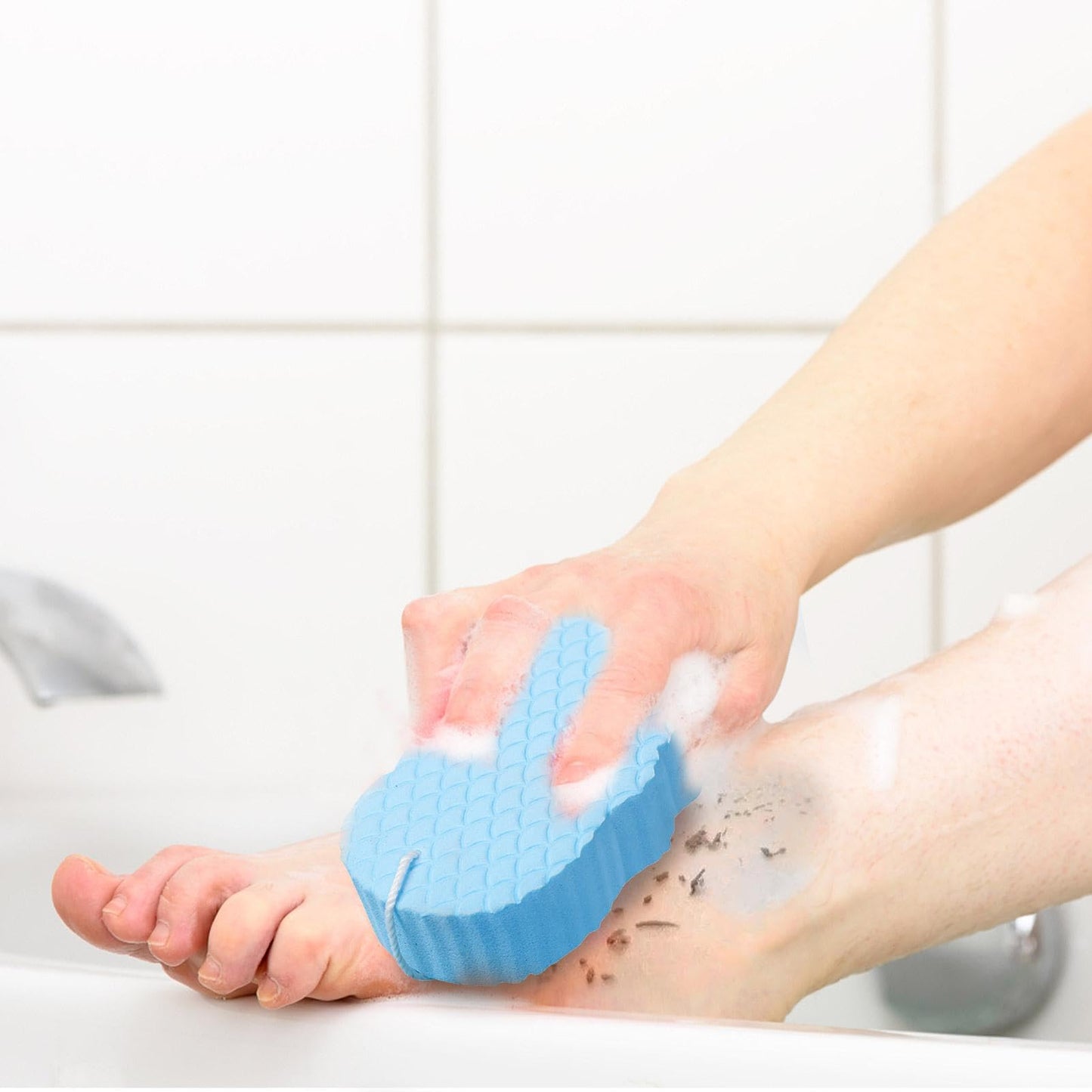 Gonetre Exfoliating Bath Sponge Soft Bath Sponge Brush Dead Skin Remover for Body Reusable Shower Sponge for Adult Baby (4) Beauty and Personal Care Gonetre