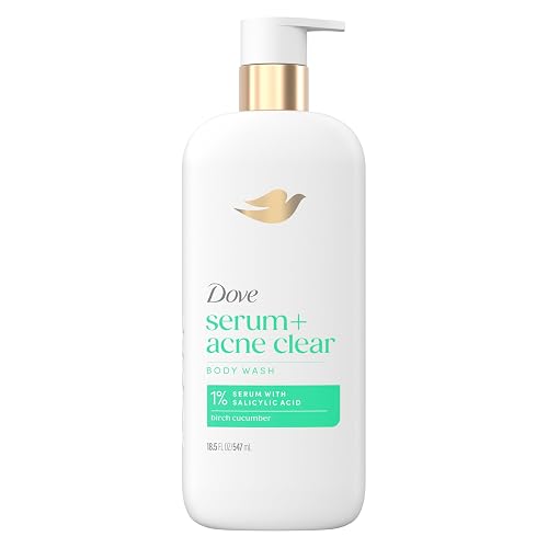 Dove Body Wash Acne Clear Clears & helps prevent acne 1% clearing salicylic acid acne treatment 18.5 Fl oz Beauty & Personal Care Dove
