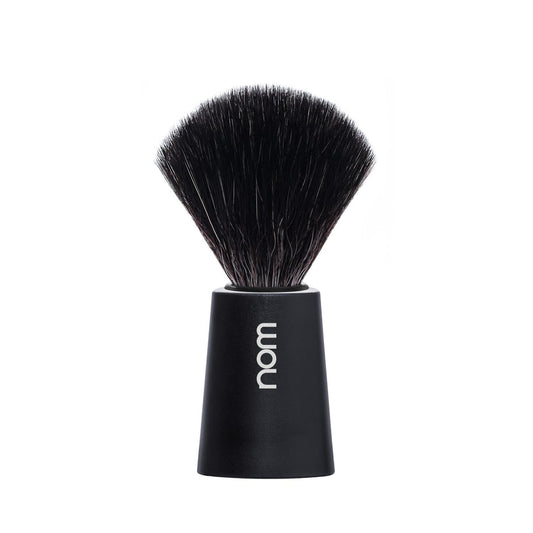 NOM Carl Shaving Brush - Vegan Shave Brush for Shaving soaps and creams - sustainable eco-friendly and reusable - Exfoliating Shaving Brush - Black Beauty and Personal Care MÜHLE