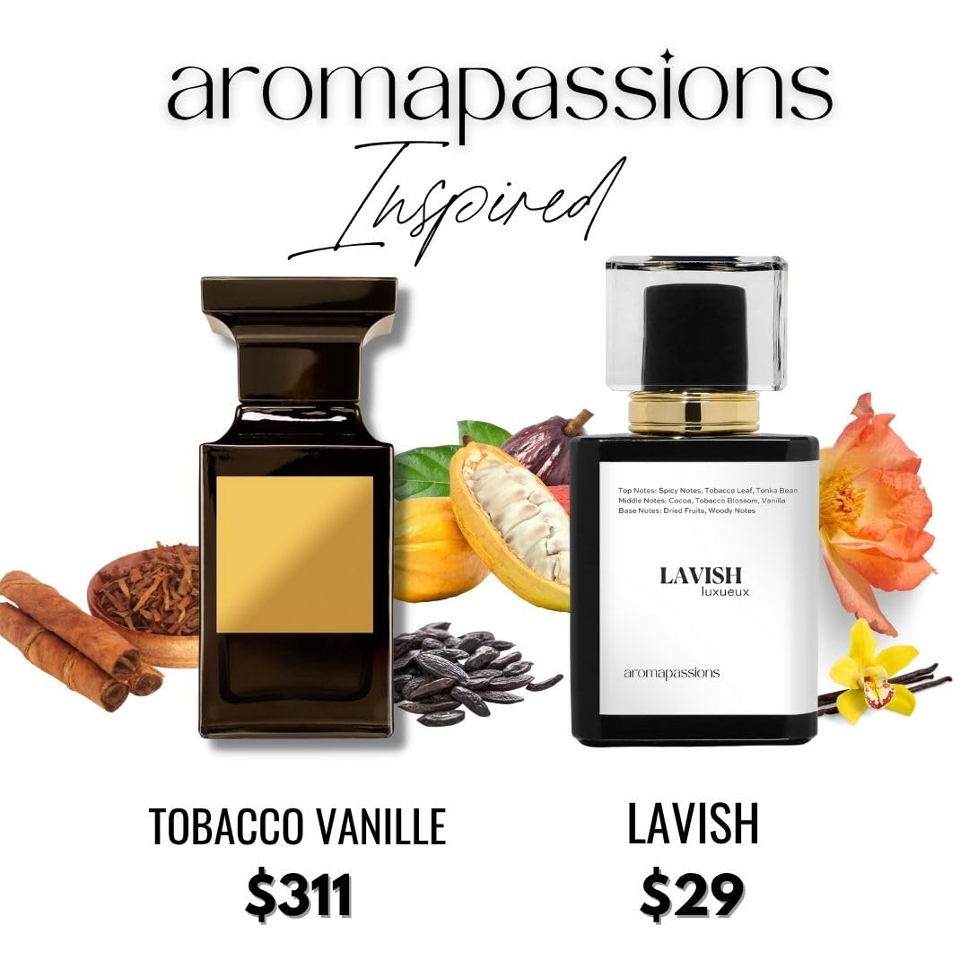 aromapassions LAVISH | Inspired by TF TBACO VANILLE | Pheromone Perfume Cologne for Men and Women | Extrait De Parfum | Long Lasting Dupe Clone Beauty & Personal Care aromapassions