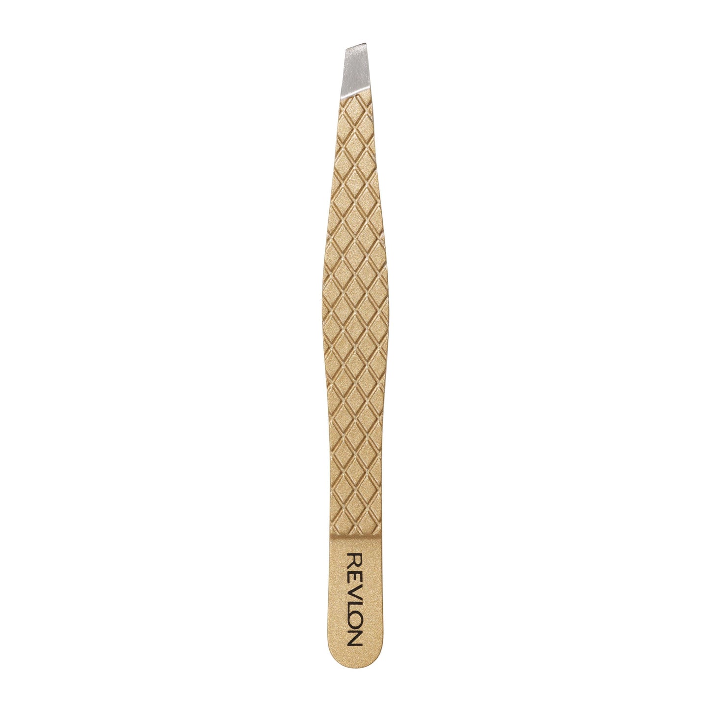 Revlon Gold Series Slanted Tip Tweezers, Ultra-Sharp for Precision Eyebrow Shaping and Facial Hair Removal, Stocking Stuffer for Women, 1 count Beauty & Personal Care REVLON