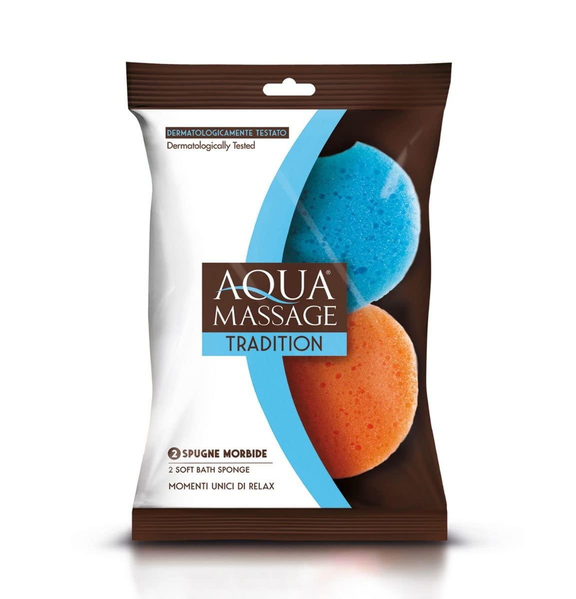 Aqua Massage Tradition 2 Soft Sponges, 1 Pack of 2 Sponges Beauty and Personal Care AQUA MASSAGE