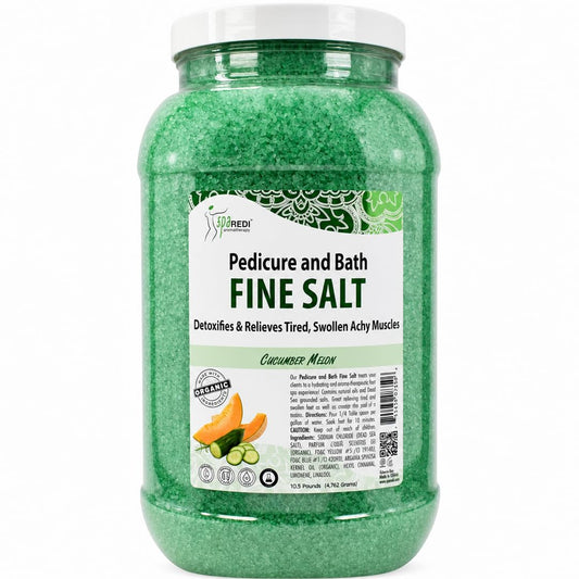 SPA REDI - Detox Foot Soak Pedicure and Bath Fine Salt, Cucumber and Melon, 128 Oz - Made with Dead Sea Salts, Argan Oil, Coconut Oil, and Essential Beauty and Personal Care SPA REDI