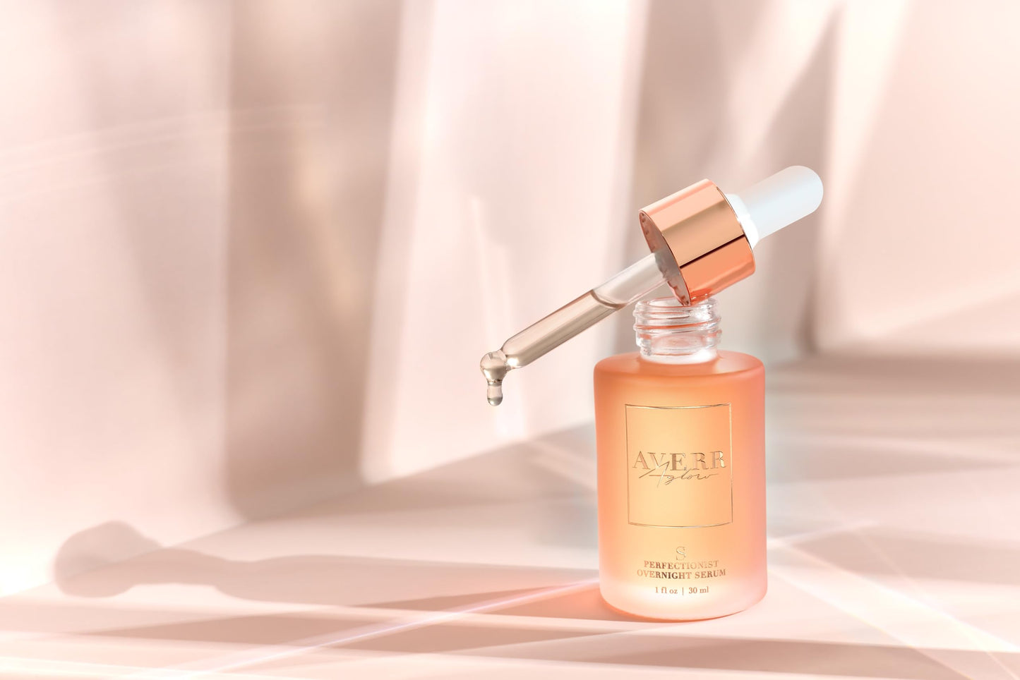 Averr Aglow Perfectionist Overnight Serum, Organic Skincare Solution, Facial Night Serum Beauty & Personal Care Averr Aglow