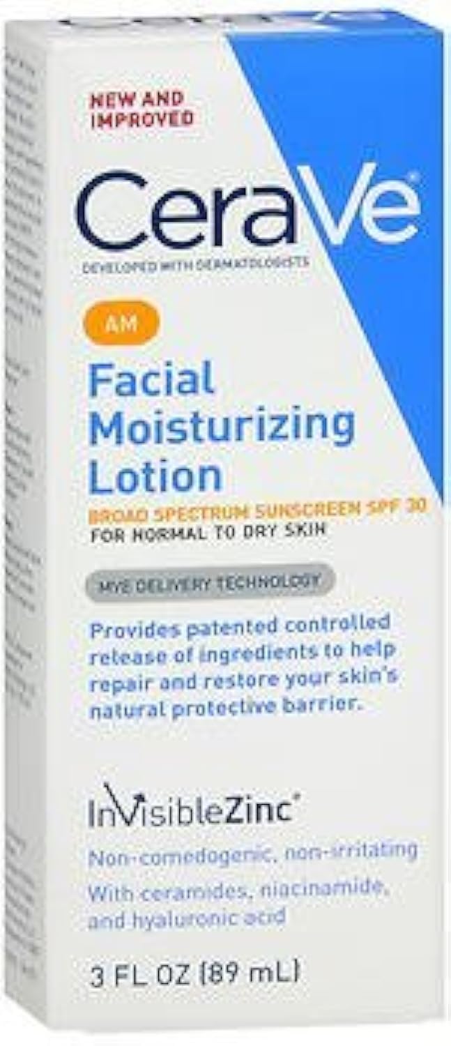 CeraVe Facial Moisturizing Lotion AM 3 oz (Pack of 3) Beauty & Personal Care CeraVe