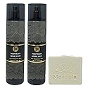 Bath & Body Works Midnight Addiction 2 Pack Fine Fragrance Mist Bundle with a Natural Oats Bar Soap - Full Size Beauty & Personal Care Bath & Body Works