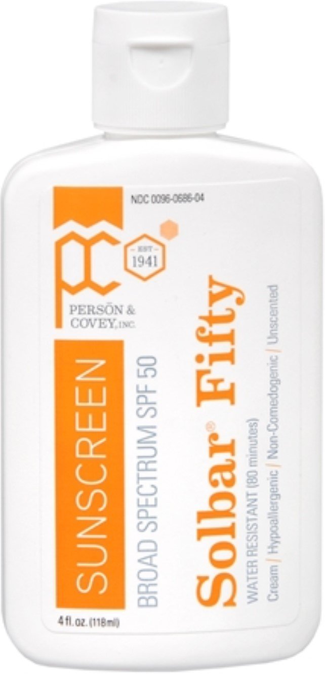 Solbar Solbar fifty pf cream sunscreen spf 50 unscented, 4 oz, 4 Ounce Beauty & Personal Care Solbar