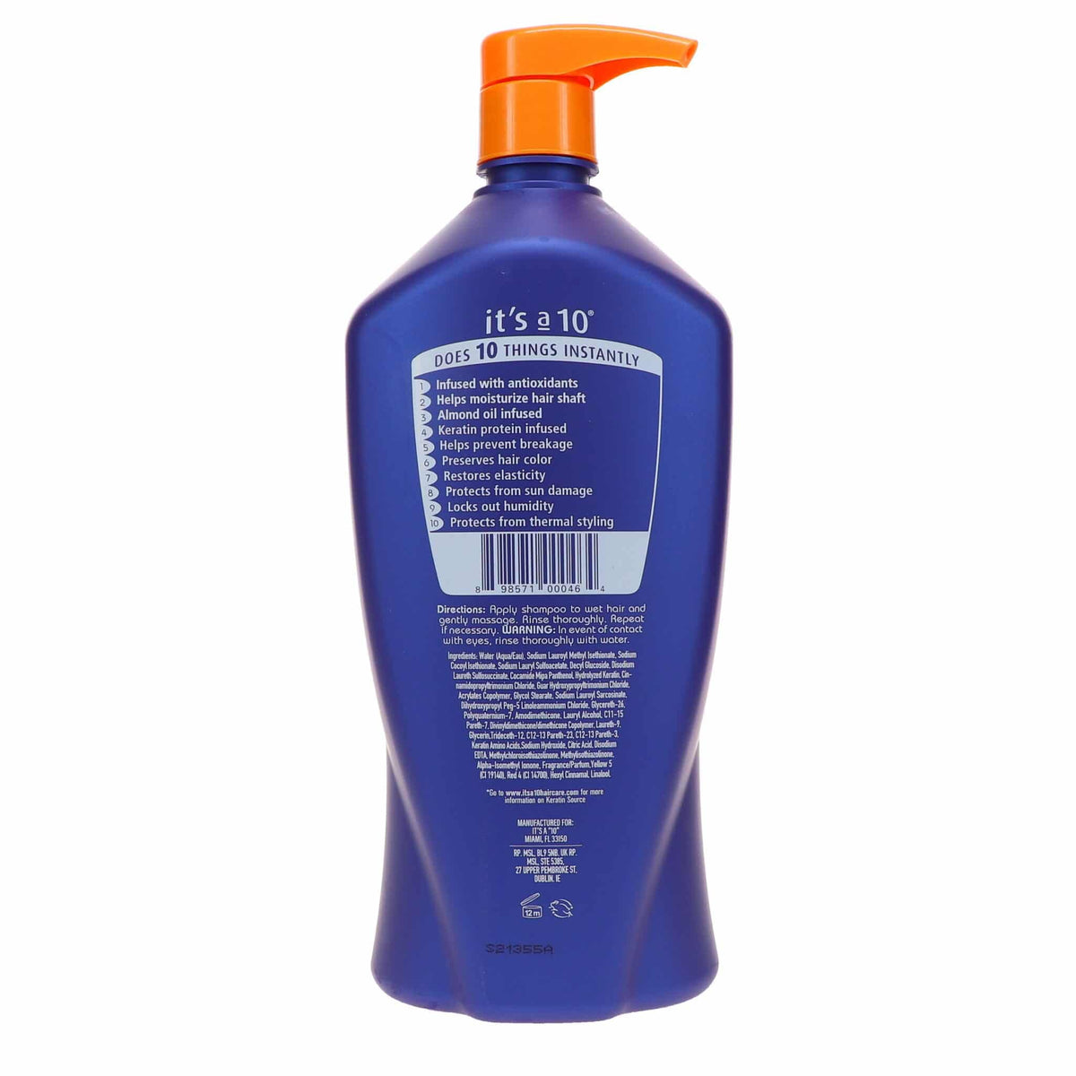 It's a 10 Haircare Miracle Shampoo Plus Keratin 33.8 Oz, Sulfate Free Beauty & Personal Care It's a 10 Haircare