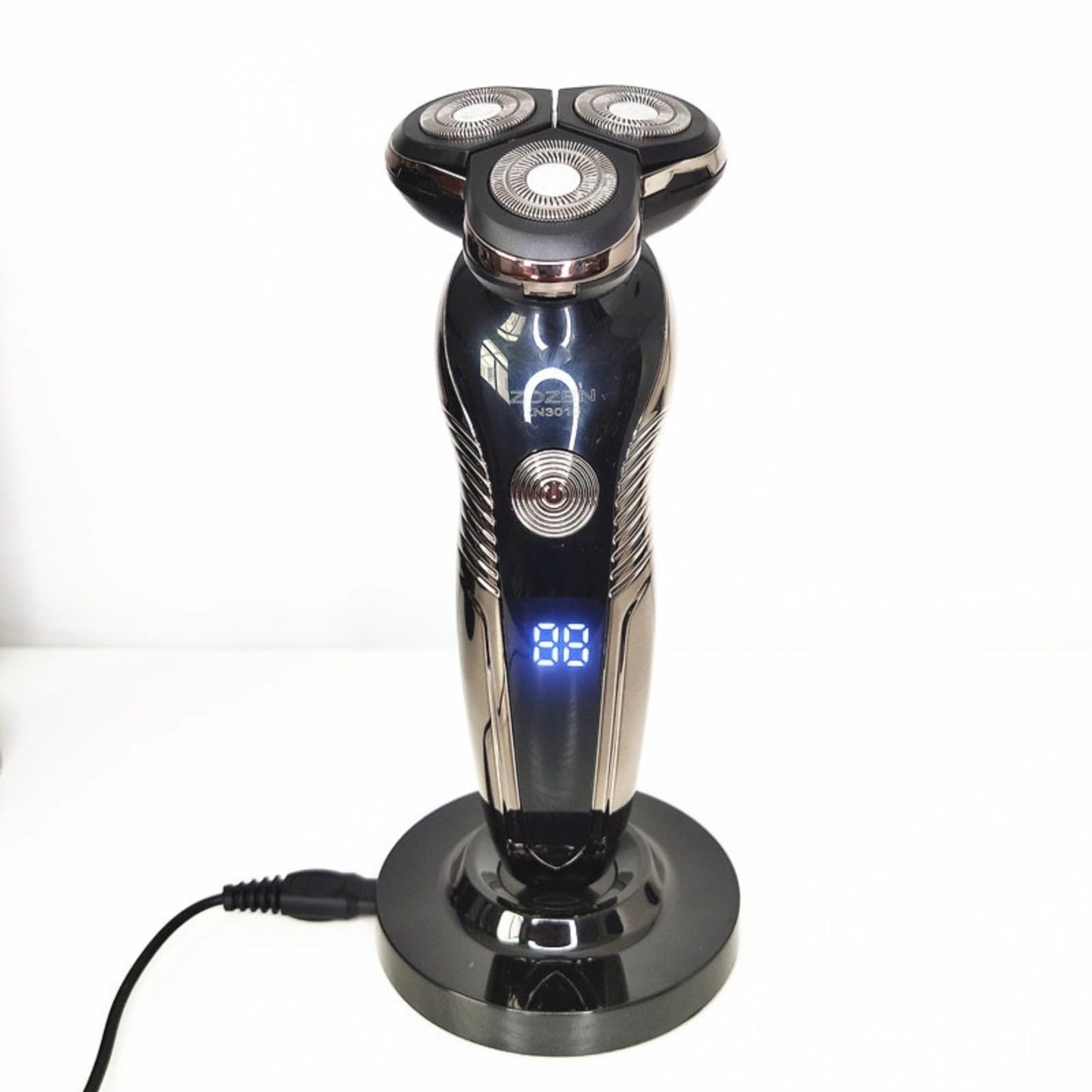 Universal Electric Shaver Charging Stand - Level Round Shape, Deep Design, Wide and Beautiful - Men's Shaver Charger Base in Black Beauty and Personal Care Betued