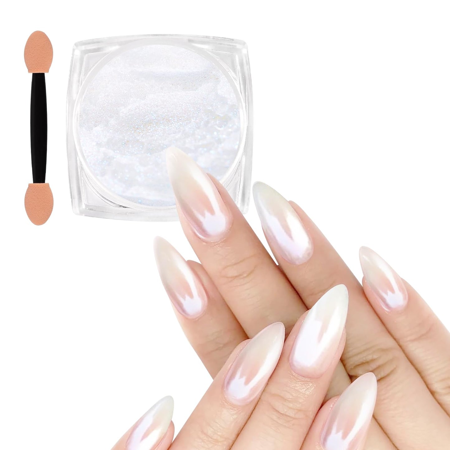 Allstarry Gold Chrome Nail Powder, 2pcs Metallic Mirror Effect Dust Glitter Glazed Manicure Decoration Reflective Pigment for Gel Polish Nail Art Beauty and Personal Care Allstarry Default Title