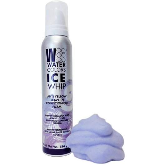 Watercolors Ice Whip Anti-Yellow Leave-In Conditioning Foam Mousse for Blonde, Platinum, Bleached, Silver, Gray, Ash & Brassy Hair - Violet Purple 6.5 Beauty & Personal Care Watercolors