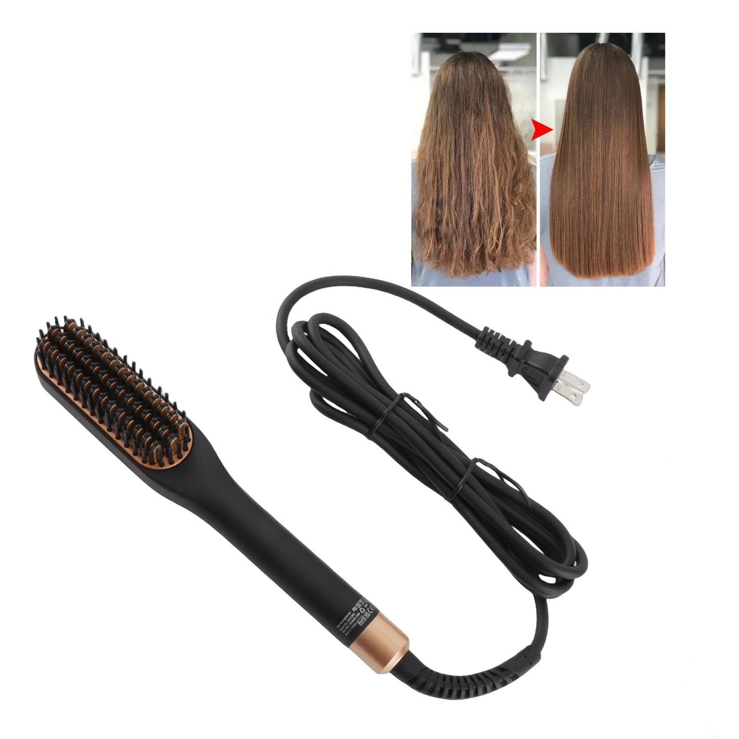 Electric Beard Straightening Comb Multifunctional Beard Straightener Brush Men Hair Styling Tool (US Plug) Beauty and Personal Care Haofy