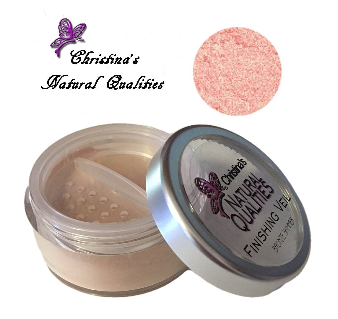 Christina's Natural Qualities All Natural Mineral Pink Shimmer Bronzer Santa Maria Sweetheart Beauty & Personal Care Christina's Natural Qualities